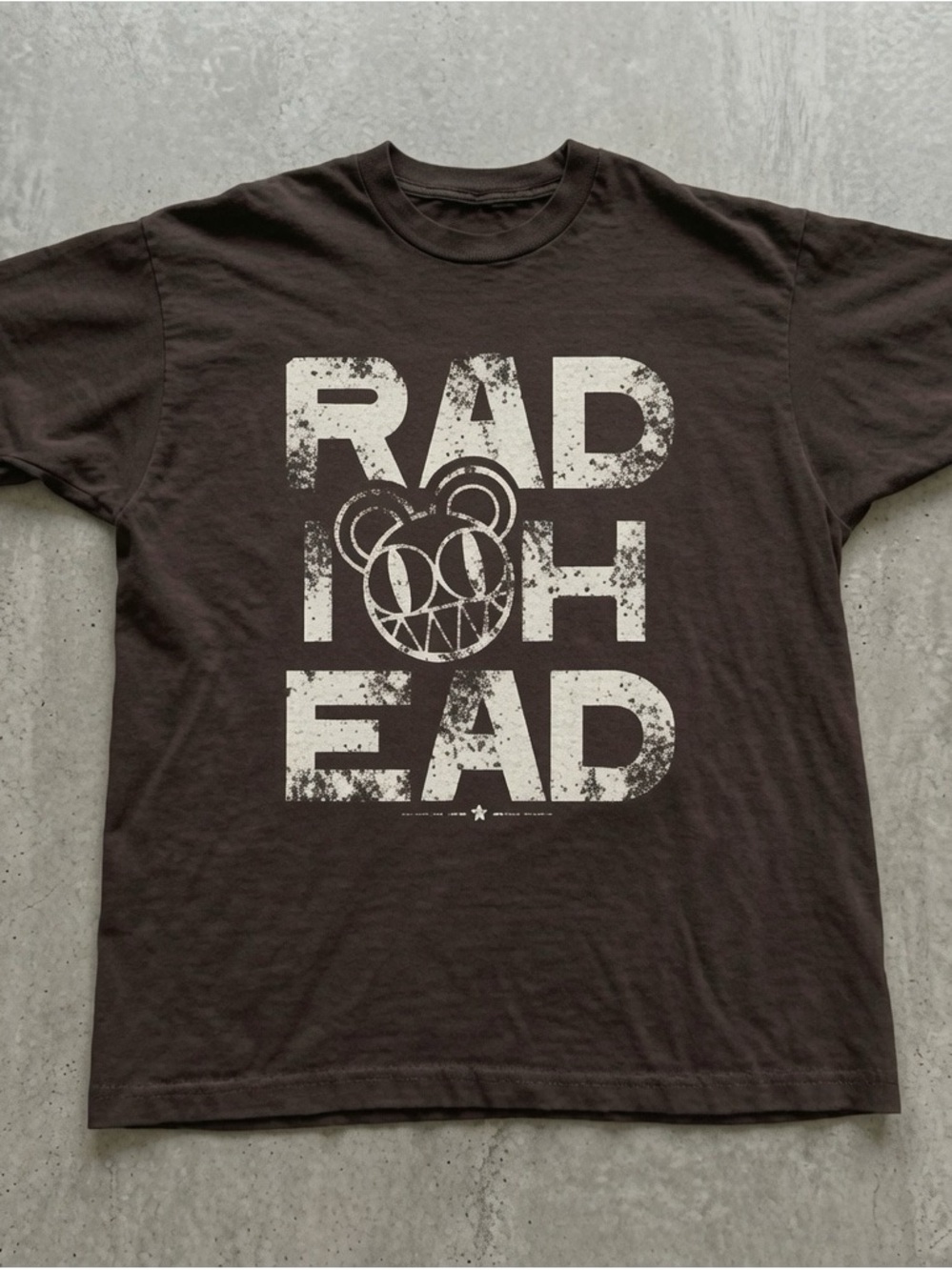 Dark Chocolate Graphic Tee - Distressed Logo Shirt
